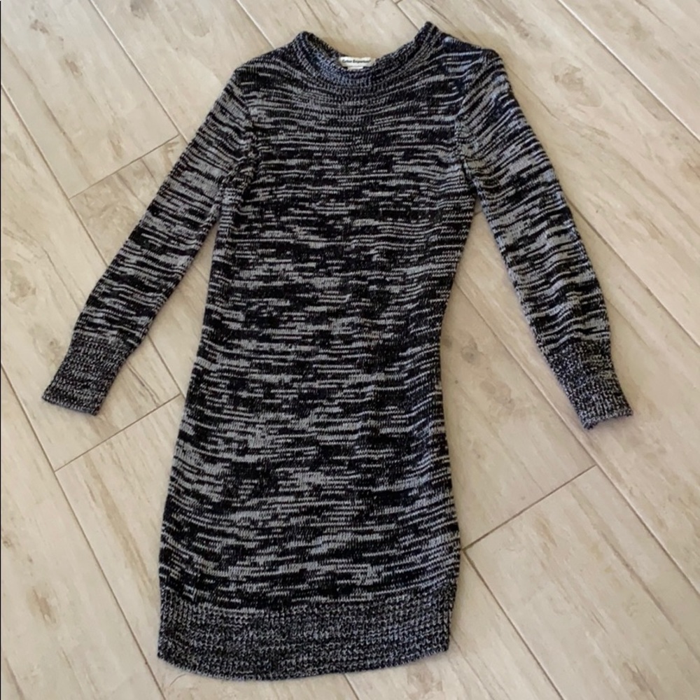 Cotton Emporium black and white sweater dress